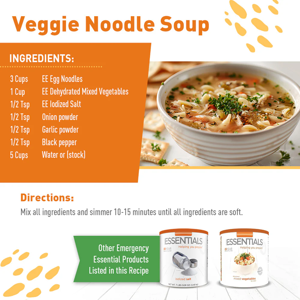 Emergency Essentials® Egg Noodle Pasta Large #10 Can - Image 6
