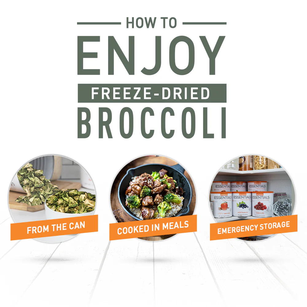 Emergency Essentials® Freeze-Dried Broccoli Large #10 Can - Image 4