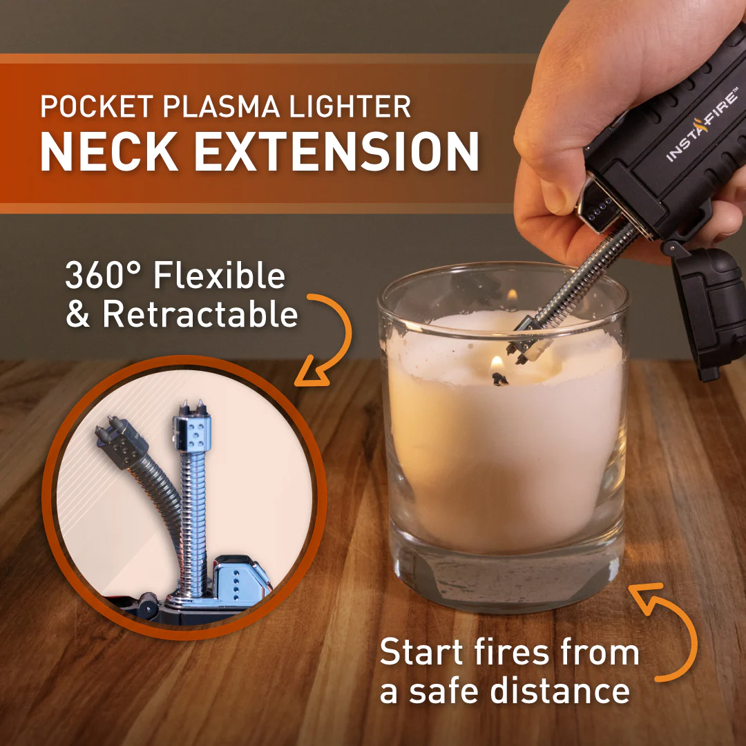 InstaFire Pocket Plasma Lighter with Flashlight - Image 3