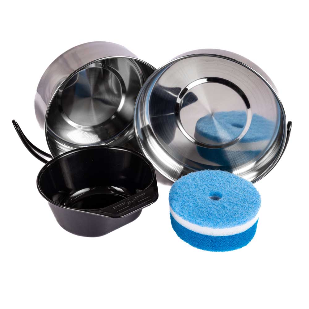 Ready Hour Stainless Steel Mess Cooking Kit (5-piece) - Image 6
